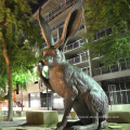 High Quality Garden Decorative Cast Bronze Large Rabbit Sculpture